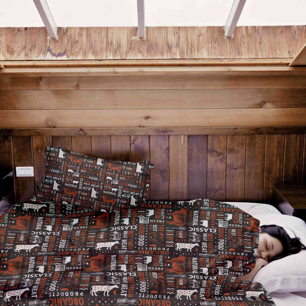 Ensemble de linge de lit et couverture thérapeutique Meat Lover
