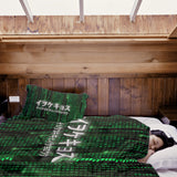 Original therapy blanket - cotton cover green numeric code
