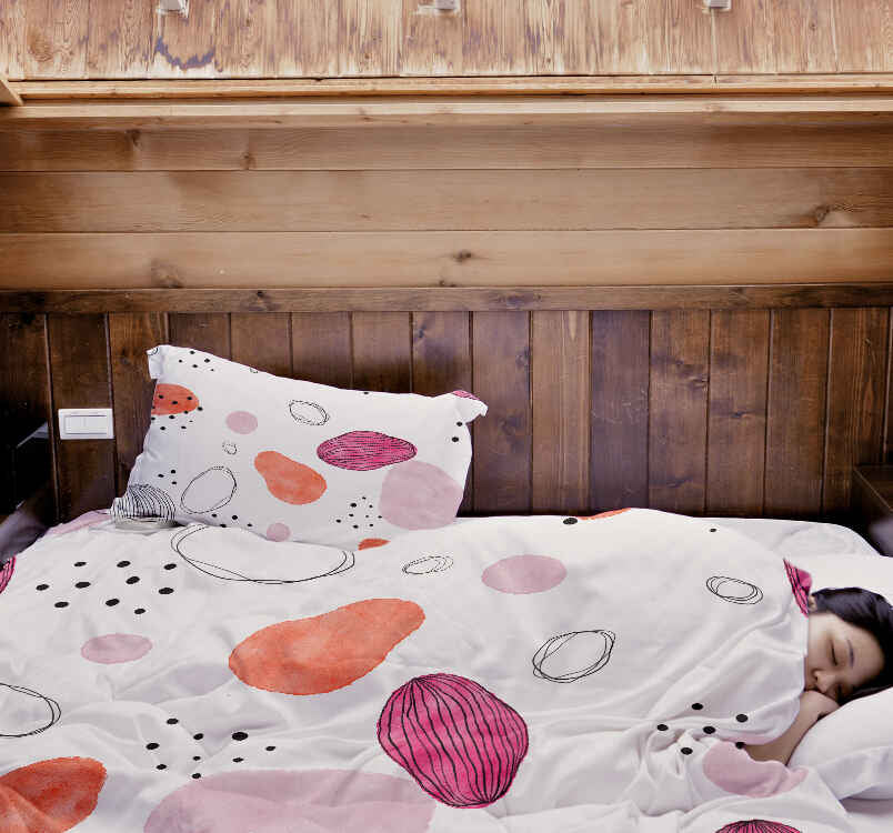 Therapy blankets bedding set abstract circles