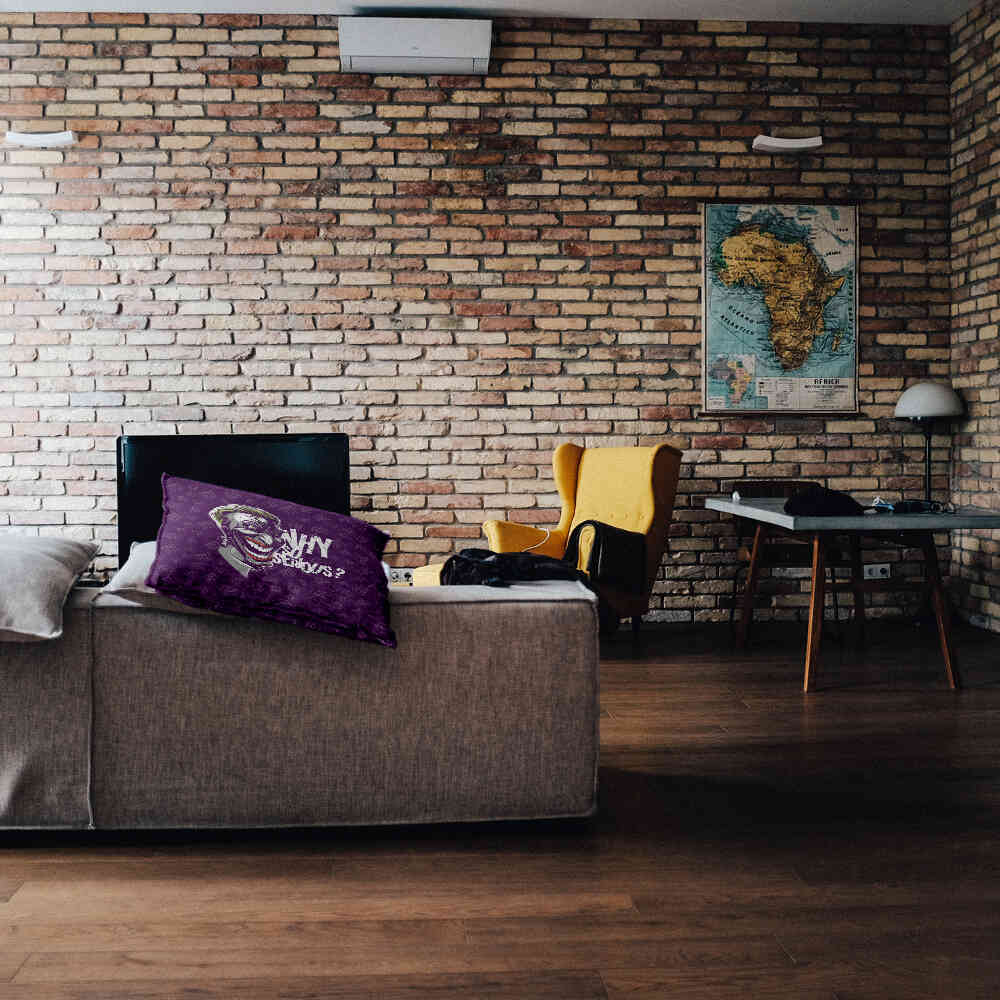 Coussin de santé violet Why So Serious?