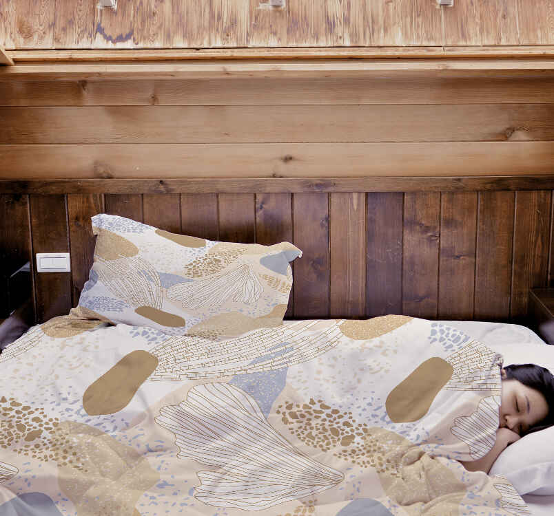 Therapy blankets bedding set sea anemone gold