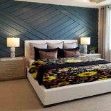 Therapy blanket bedding set with sunflower