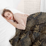 Therapy blankets bedding set black Christmas star