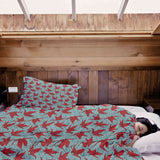 Therapy Blanket Bedding Set Red Origami