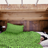 Original therapy blanket - light green cotton cover with question mark