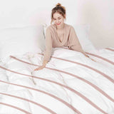 Therapy blankets bedding set pink waves