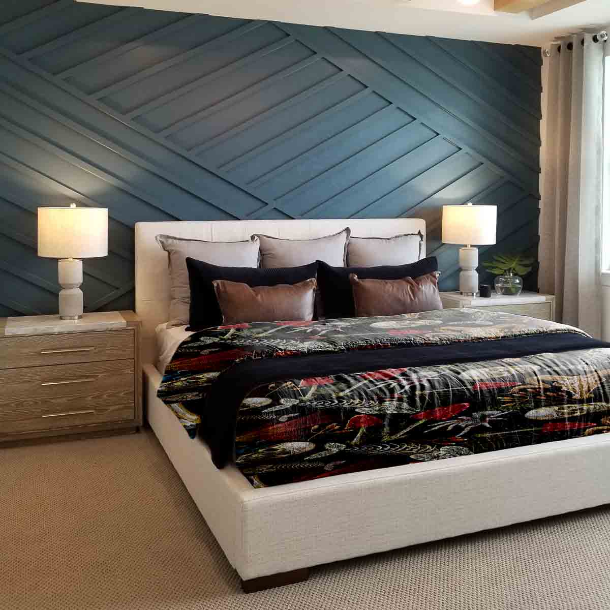 Couverture thérapeutique originale - Housse en coton Halloween Squelette