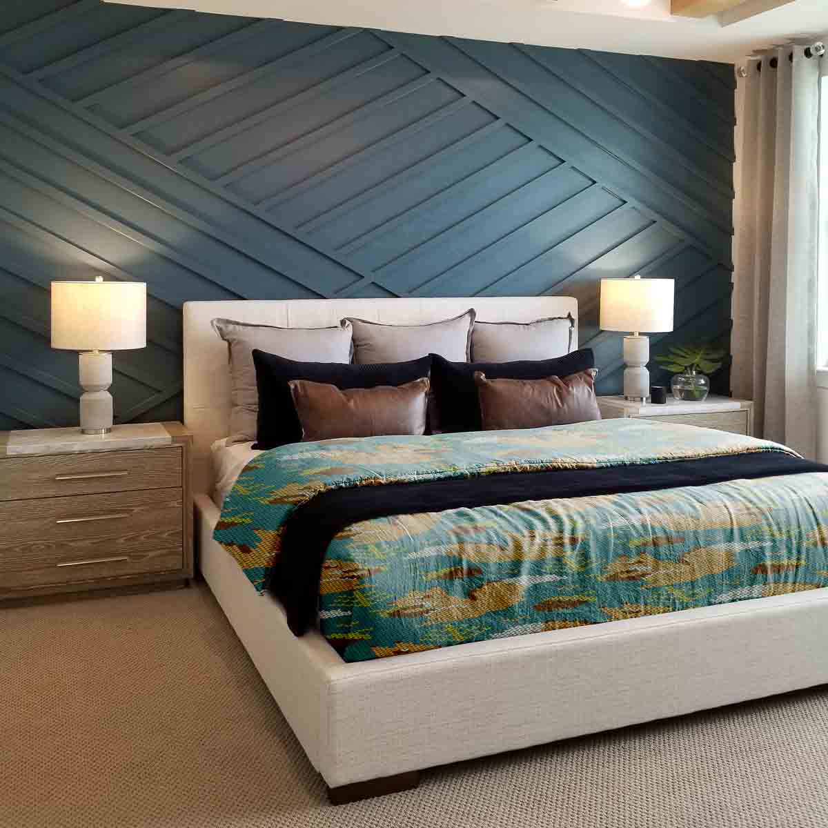 Ensemble de literie avec couverture thérapeutique verte avec écureuil