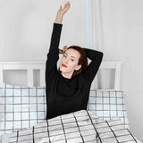 Original therapy blanket - cotton cover white with black checks