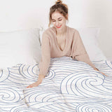 Original therapy blanket - cotton cover blue waves