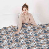 Therapy blanket bedding set with flowers