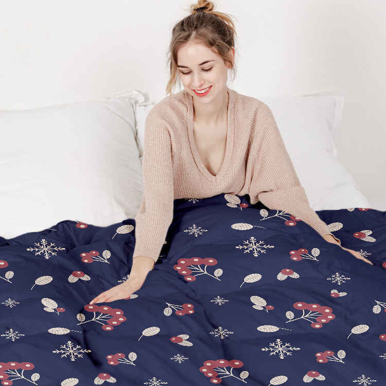 Couette de thérapie Ensemble de literie Bleu Groseille