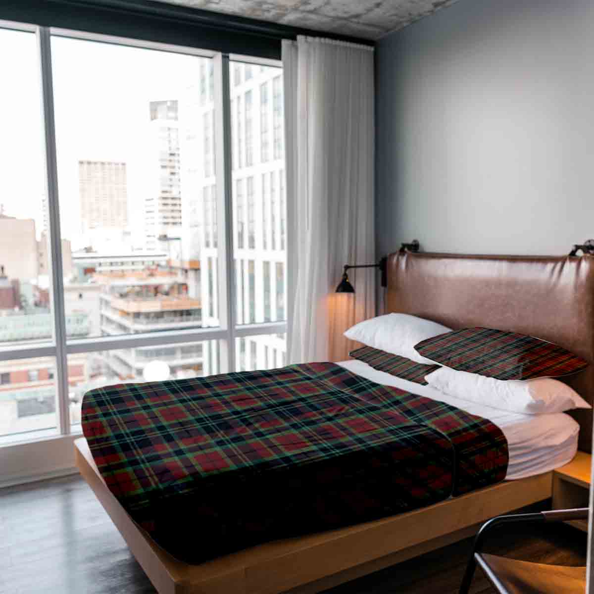 Therapy blankets bedding set Christmas checkered