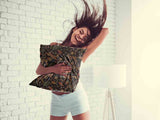 Health pillow brown with deer