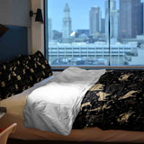 Therapy blankets bedding set black constellations