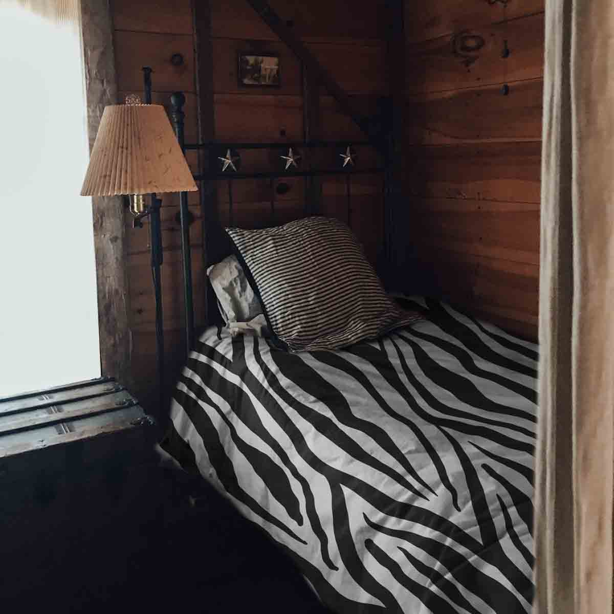 Original therapy blanket - cotton cover zebra print