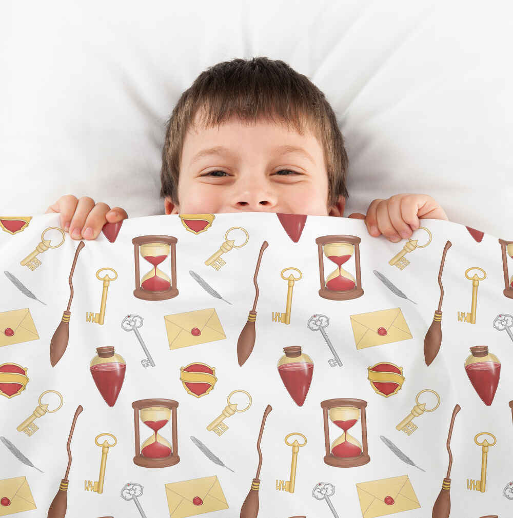 Ensemble de literie couverture thérapeutique blanc Magic