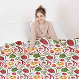 Therapy blanket bedding set with vegetables