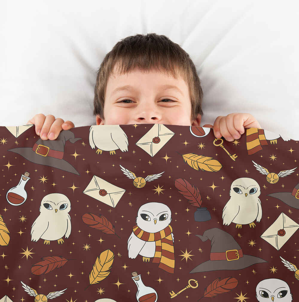 Therapy blankets bedding set brown Hedwig