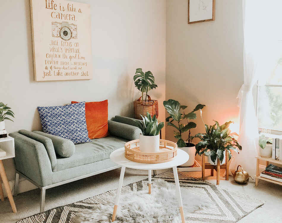 Coussin de santé motif ondulé bleu