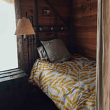 Therapy blanket and bedding set with yellow branches