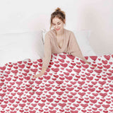 Therapy blankets bedding set red hearts