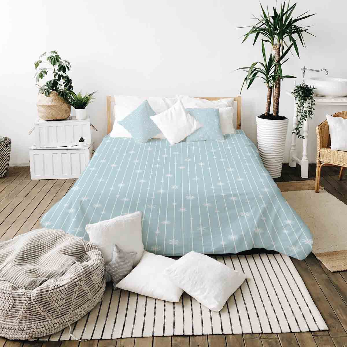 Couverture thérapeutique originale - Housse en coton Elsa étoiles