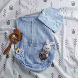 Original therapy blanket - cotton cover paw prints in the forest