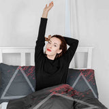 Therapy blanket bedding set, black, games.