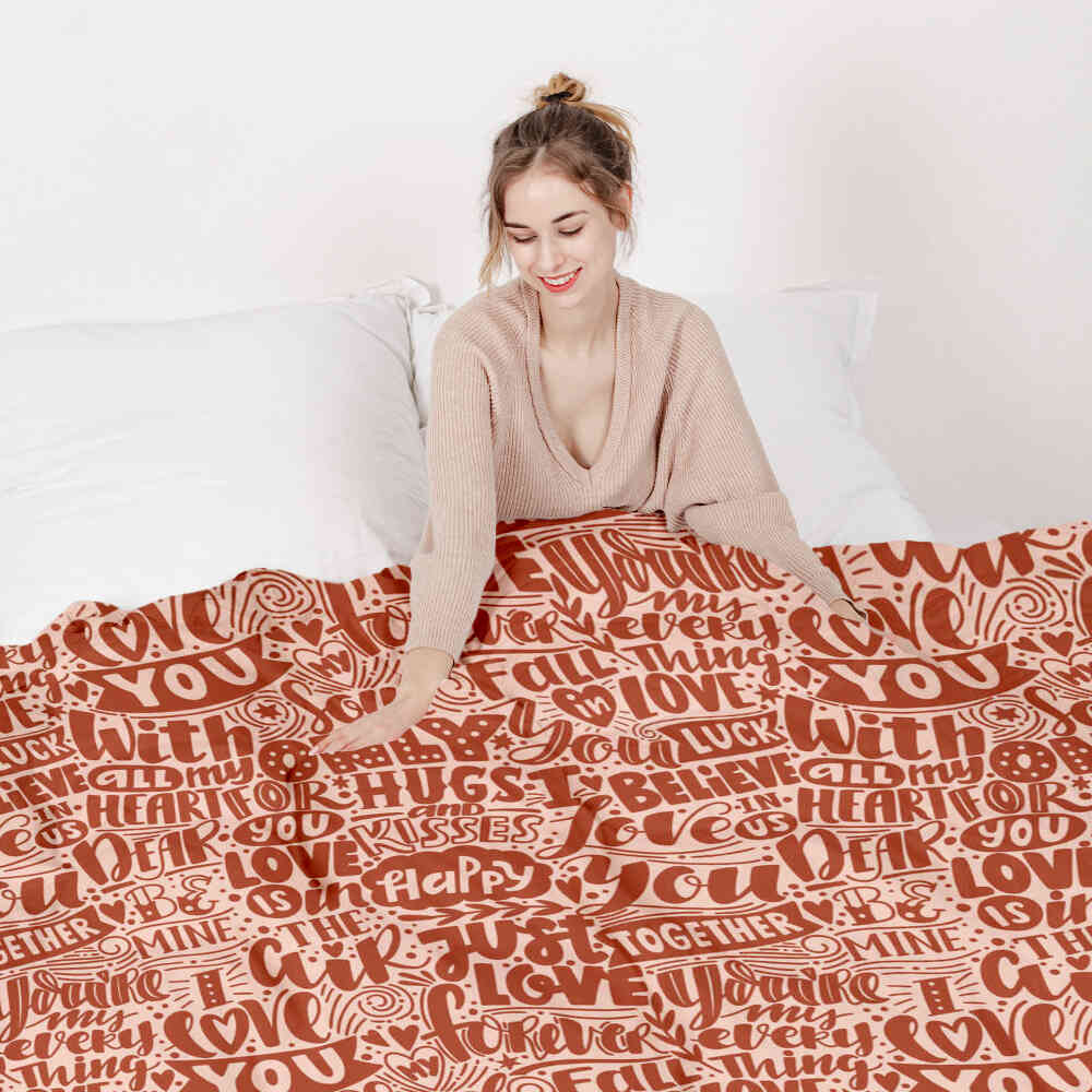 Original therapy blanket - cotton cover Be Mine
