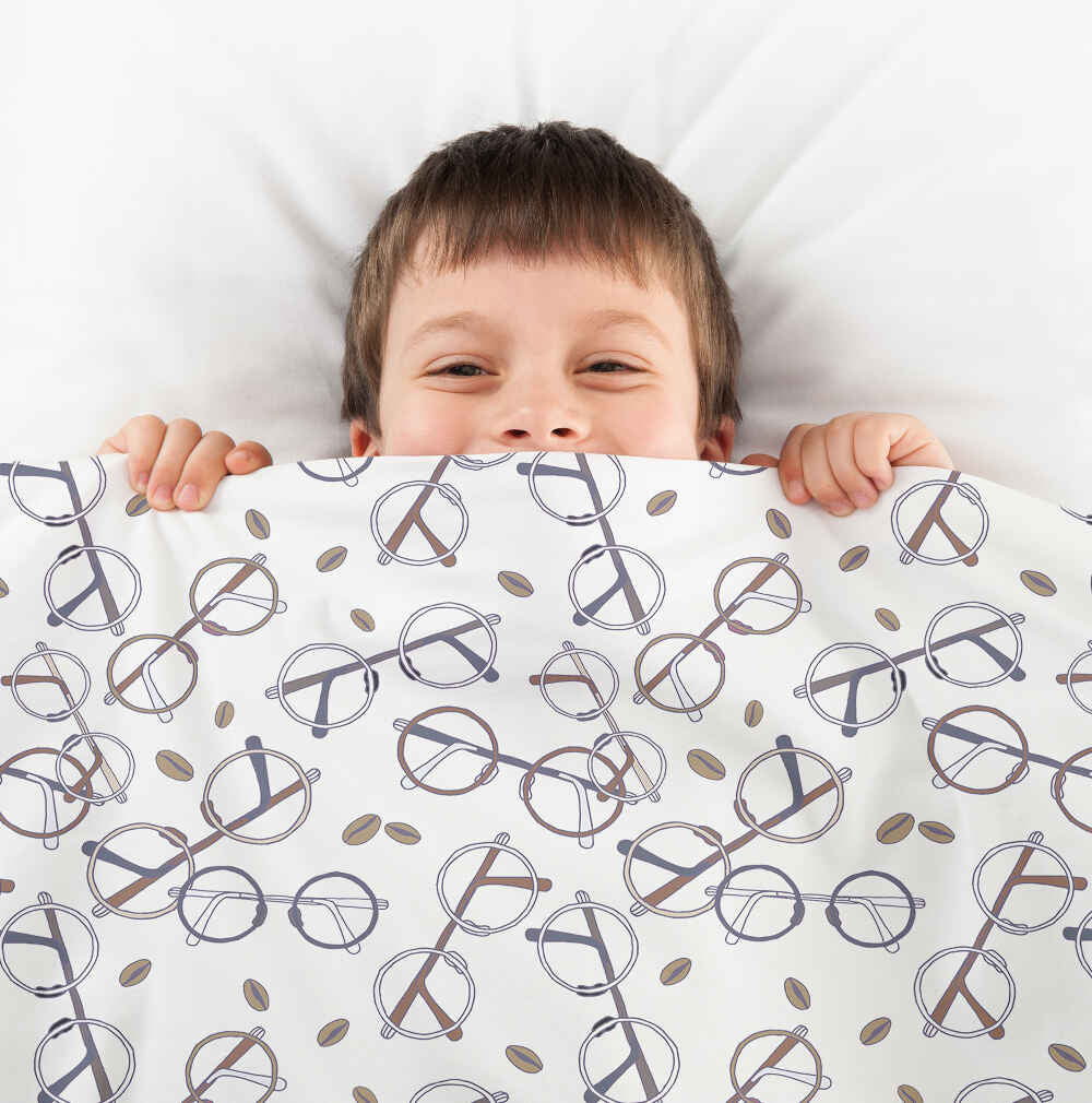 Couverture thérapeutique originale - Housse en coton avec les lunettes de Harry