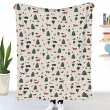Original therapy blanket - cotton cover forest animals