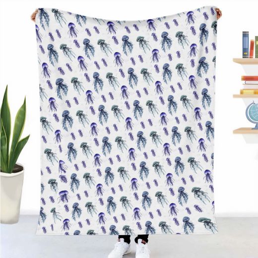 Couverture thérapeutique originale - Housse en coton Méduses