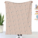 Original therapy blanket - cotton cover pink plants