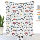 Original therapy blanket - cotton cover cars