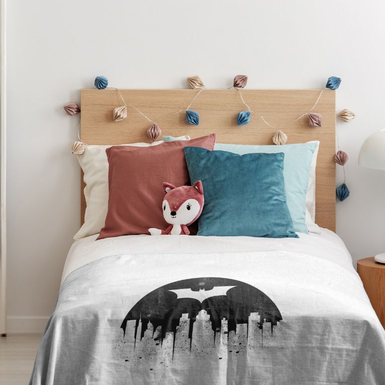 Couverture thérapeutique originale - Housse en coton Batman blanc