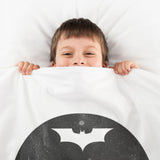 Original therapy blanket - cotton cover white Batman