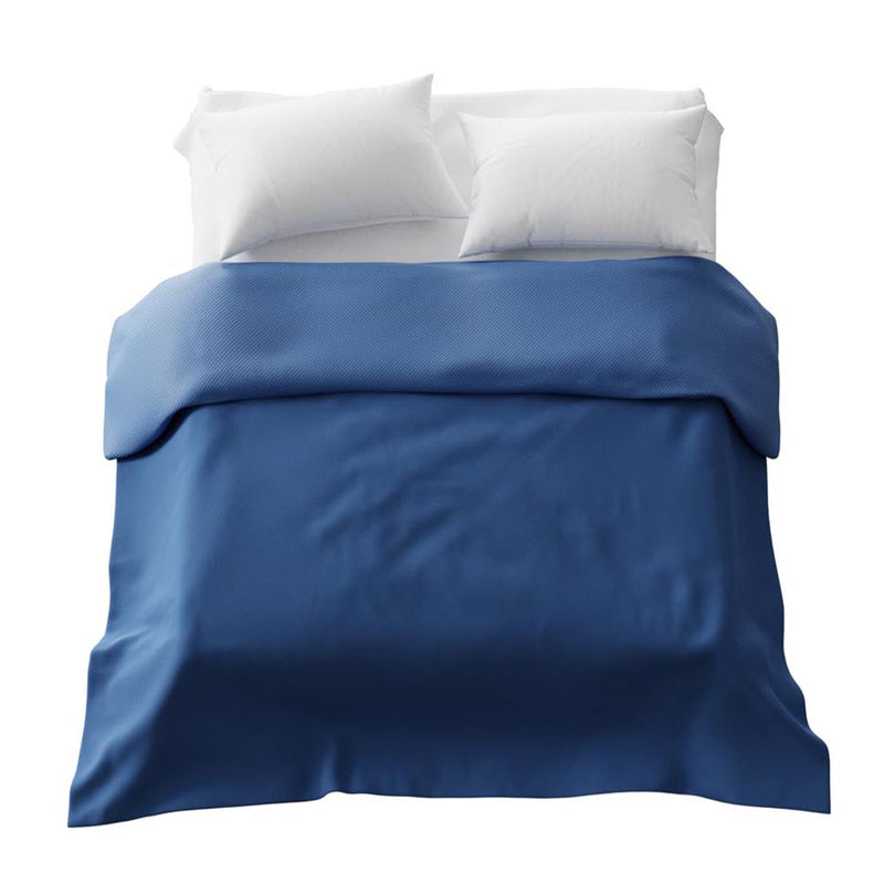 Original therapy blanket - cotton cover in blue
