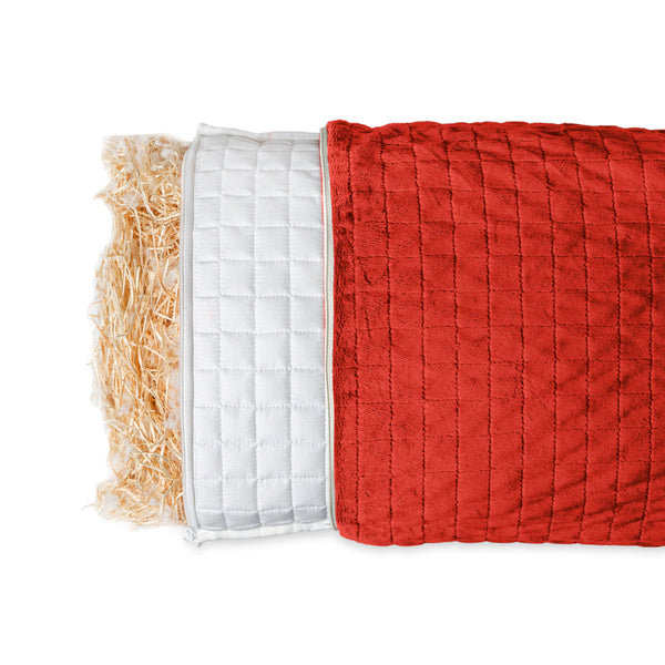 Red health pillow for adults