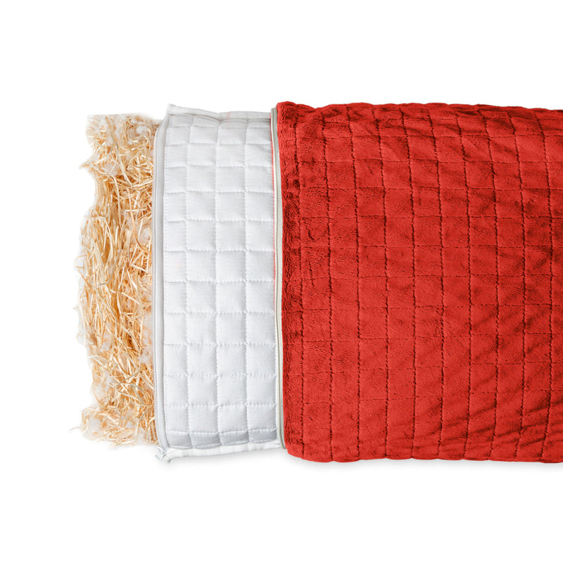 Red health pillow for adults