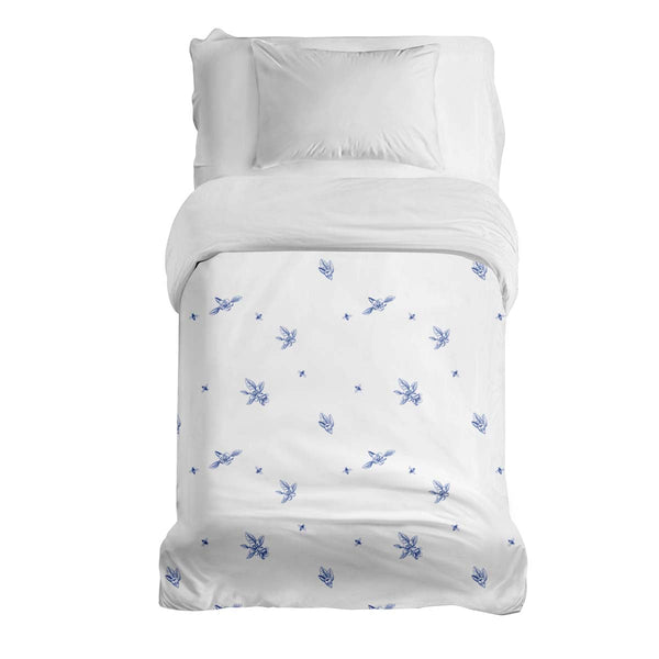 Original therapy blanket - cotton cover blue blossom