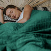 Original therapy blanket - weighted blanket with 4-season cover in fir green for adults