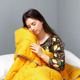 Original therapy blanket - weighted blanket cover with loops for children & adults