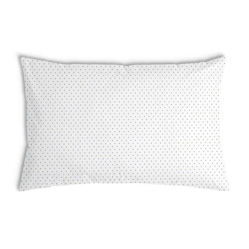 Health pillow white with golden dots