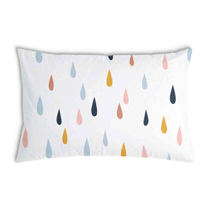 Health Pillow with Cotton Cover Colorful Droplets