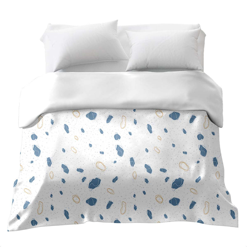 Original therapy blanket - cotton cover blue shapes
