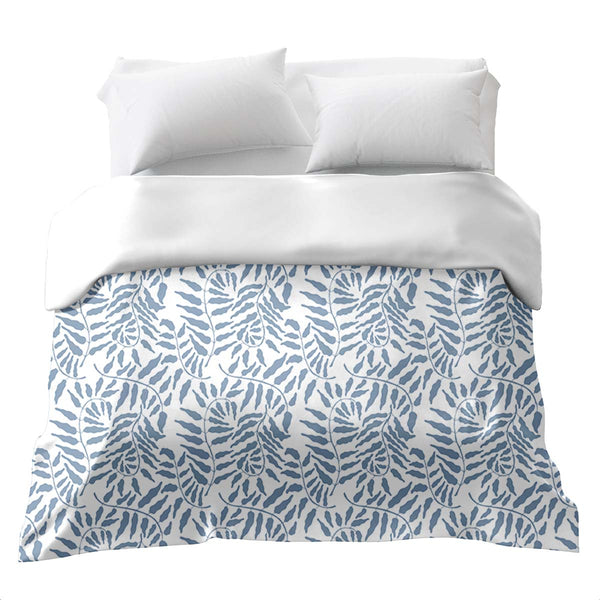 Original therapy blanket - cotton cover blue plants