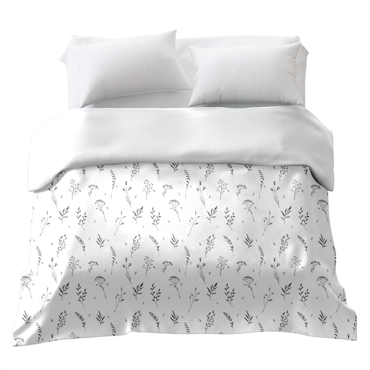 Couverture thérapeutique originale - Housse en coton herbes