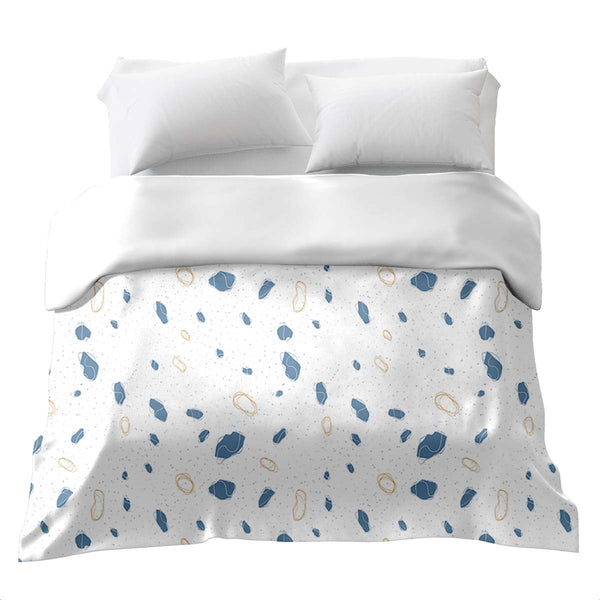 Original therapy blanket - cotton cover blue shapes
