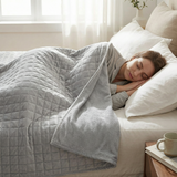 Original therapy blanket - weighted blanket with 4-season cover in fir green for adults